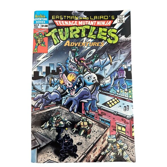 Archies Series Eastman Lairds Teenage Mutant Ninja Turtle Comic #8 February 1989 - Picture 1 of 3